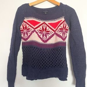 American Eagle Snowflake Sweater